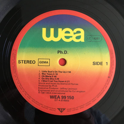 Ph.D. : Ph.D. (LP, Album, RE)