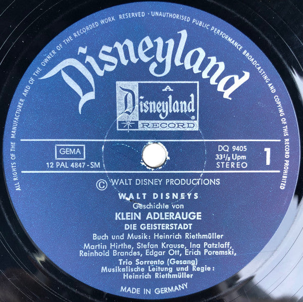 Heinrich Riethmüller : Walt Disneys Klein Adlerauge (LP, Album)
