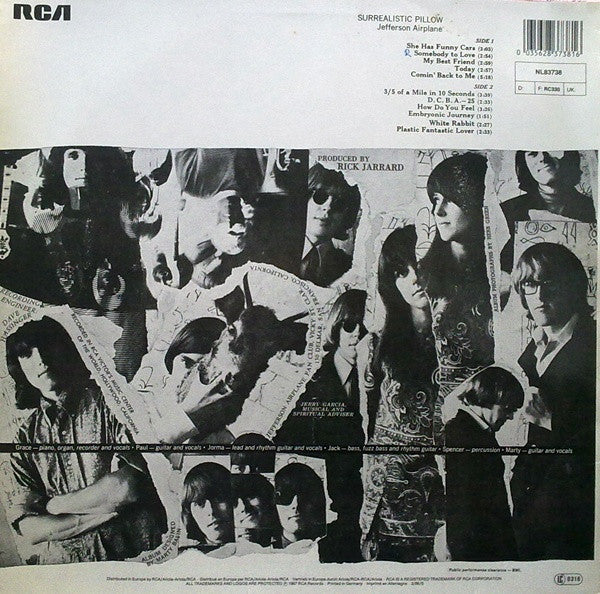 Jefferson Airplane : Surrealistic Pillow (LP, Album, RE)
