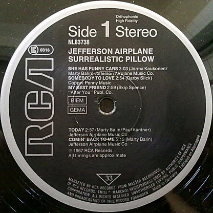 Jefferson Airplane : Surrealistic Pillow (LP, Album, RE)