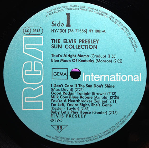 Elvis Presley : The Sun Collection (LP, Comp, Mono, RE)