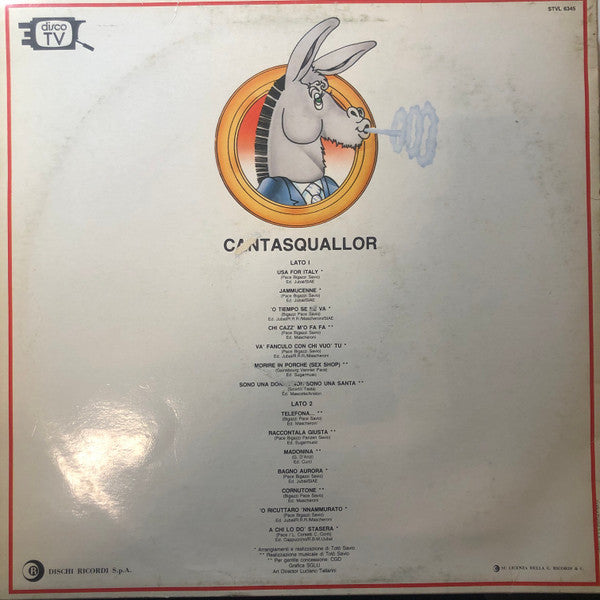 Squallor : Cantasquallor (LP, Comp)