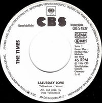 The Times (7) : Sexy Lady / Saturday Love (7", Single, Promo)