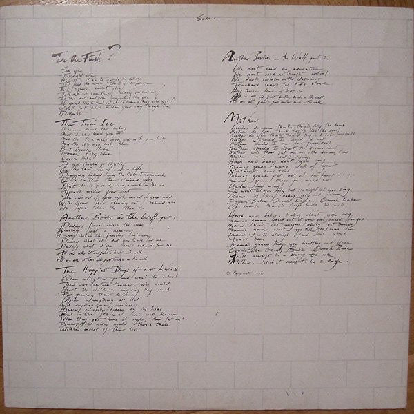 Pink Floyd : The Wall (2xLP, Album, RE, Gat)