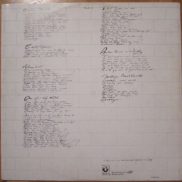 Pink Floyd : The Wall (2xLP, Album, RE, Gat)