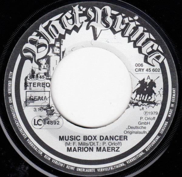 Marion Maerz : Music Box Dancer (7", Single)
