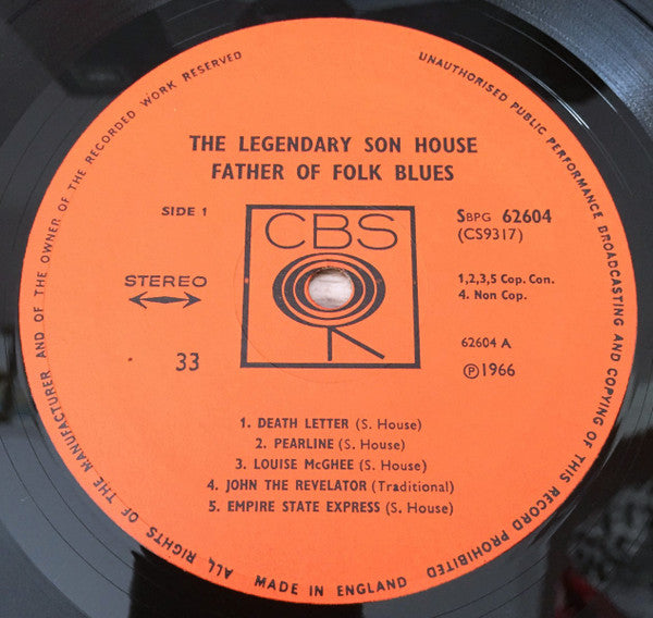 Son House : Father Of Folk Blues (LP, Album)