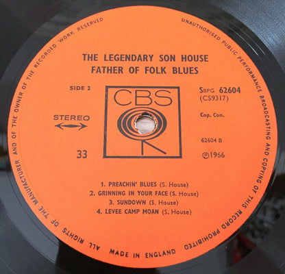 Son House : Father Of Folk Blues (LP, Album)