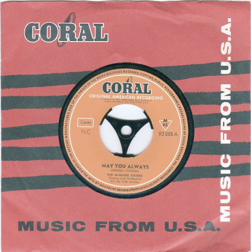 McGuire Sisters : May You Always (7", Single)
