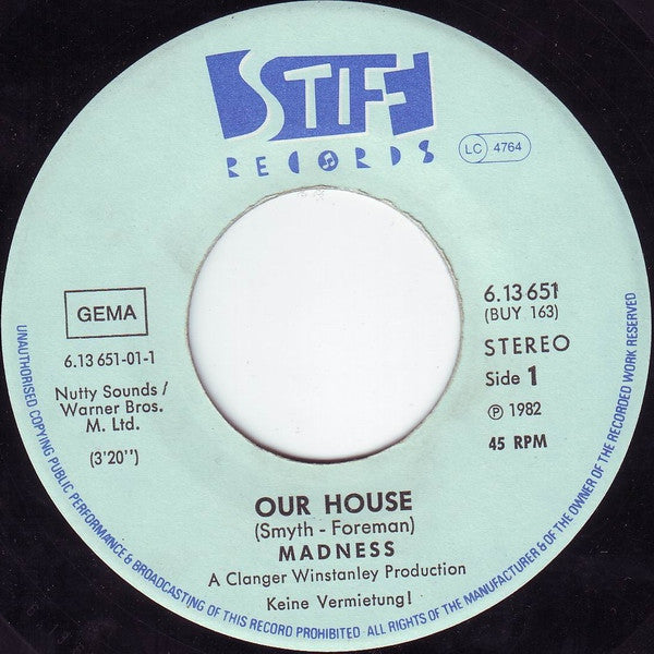 Madness : Our House (7", Single)