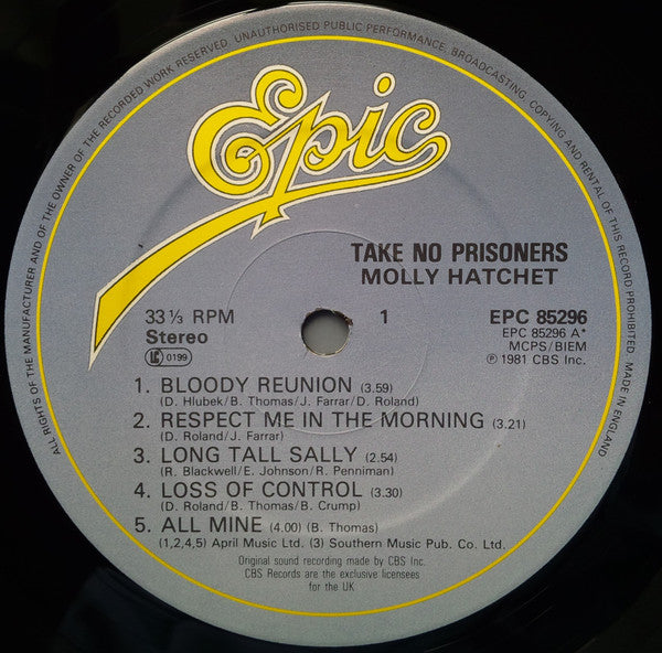 Molly Hatchet : Take No Prisoners (LP, Album)