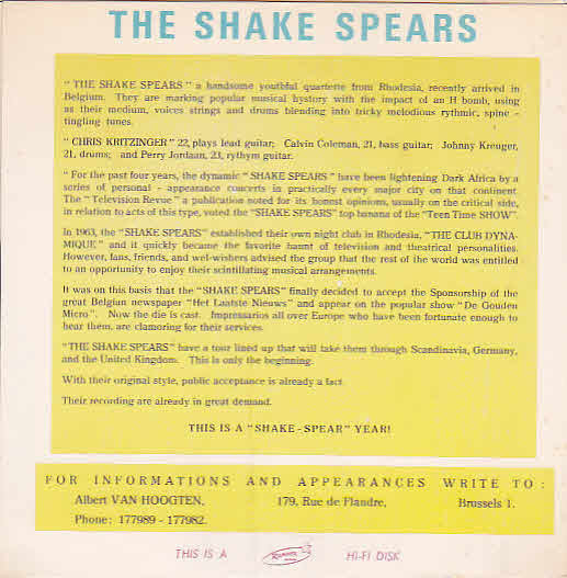The Shake Spears : Shake It Over (7")