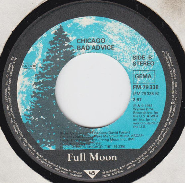 Chicago (2) : Love Me Tomorrow (7", Single)