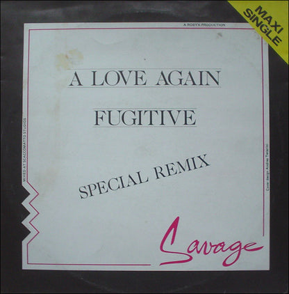 Savage : A Love Again (Special Remix) / Fugitive (12", Maxi)
