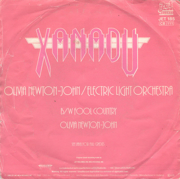 Olivia Newton-John, Electric Light Orchestra : Xanadu (7", Single)