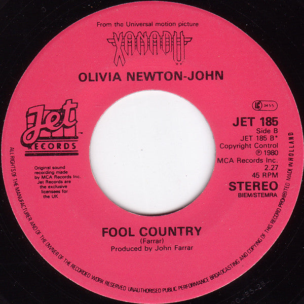 Olivia Newton-John, Electric Light Orchestra : Xanadu (7", Single)