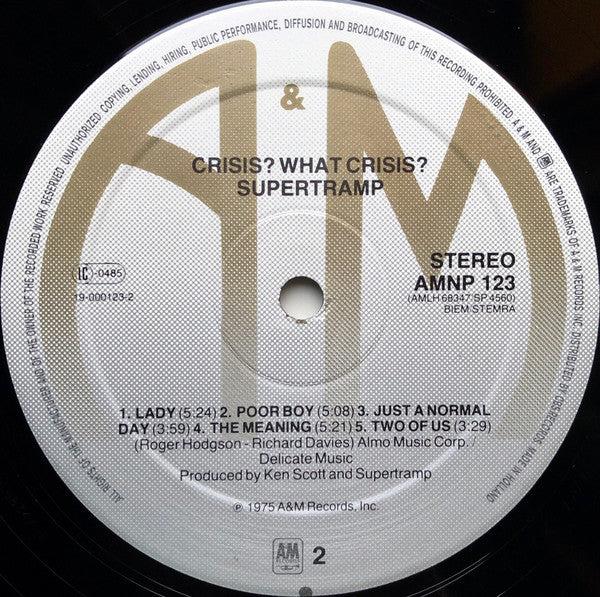 Supertramp : Crisis? What Crisis? (LP, Album, RE)