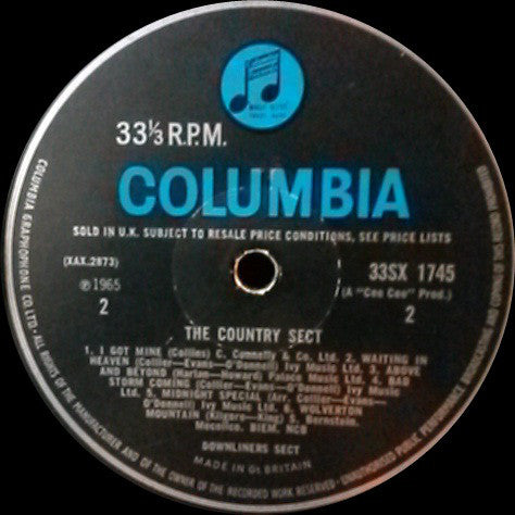 Downliners Sect : The Country Sect (LP, Album, Mono)