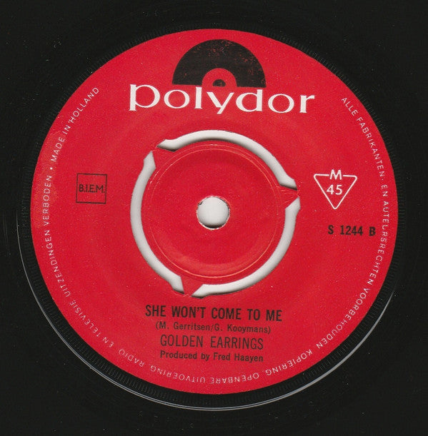 Golden Earrings* : Sound Of The Screaming Day / She Won't Come To Me (7", Single, Mono)