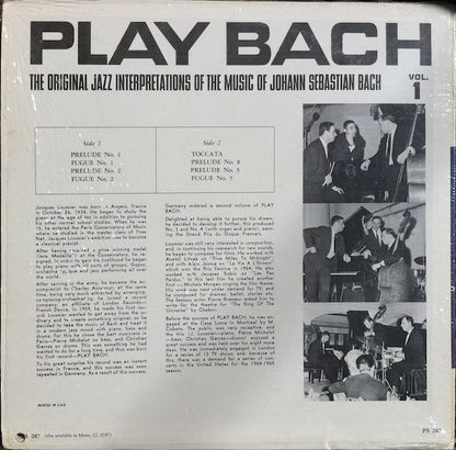 Jacques Loussier Trio : Play Bach Jazz Vol.1 (LP)