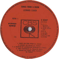 Leonard Cohen : Songs From A Room (LP, Album)