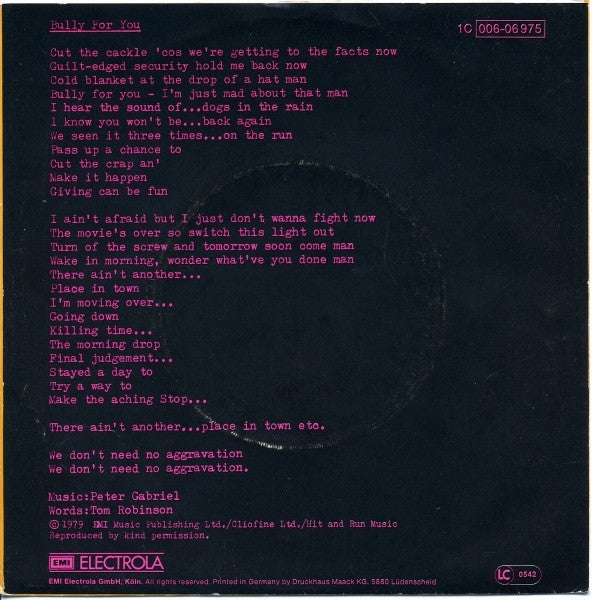 TRB* : Bully For You / Our People (7", Single)