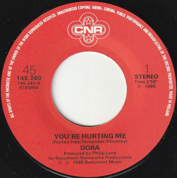 Dora : You're Hurting Me (7", Single)