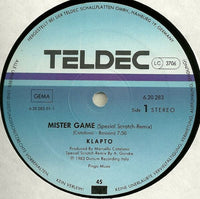 Klapto : Mister Game (Special Scratch-Remix) (12", Maxi)