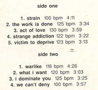 Paranoid (3) : Strain (LP, Album)