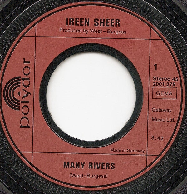 Ireen Sheer : Many Rivers (7", Single)