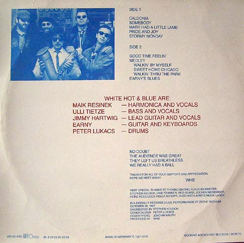 White Hot & Blue : Live (LP, Blu)