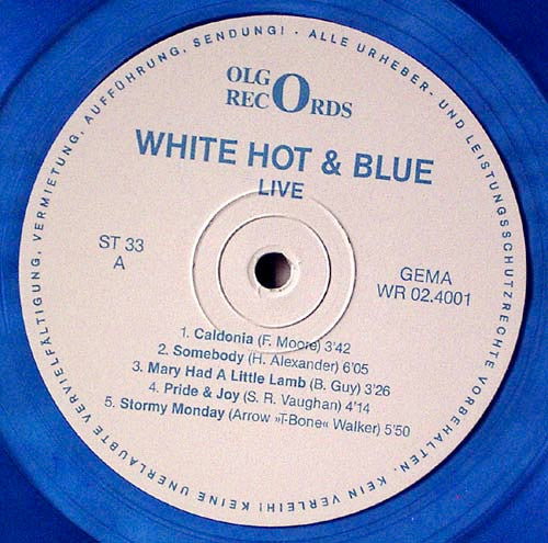 White Hot & Blue : Live (LP, Blu)