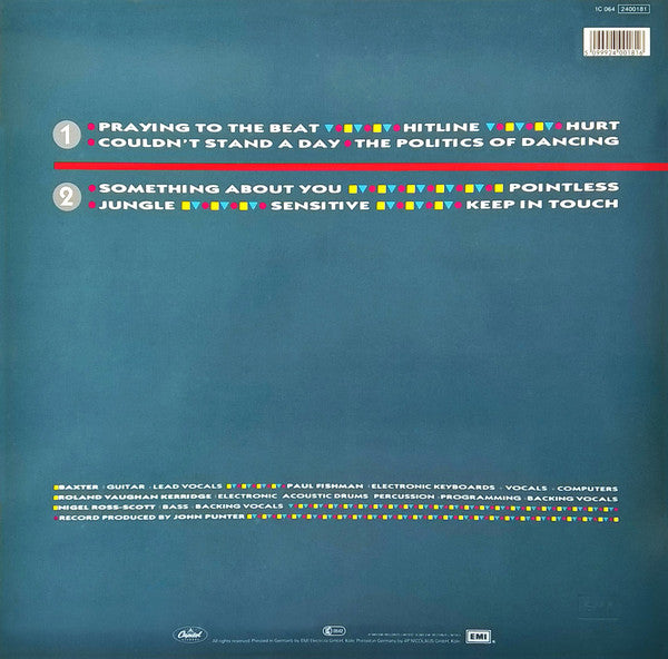 Re-Flex (2) : The Politics Of Dancing (LP, Album)