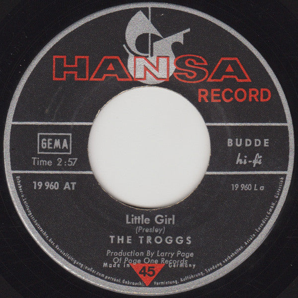 The Troggs : Little Girl (7", Single)