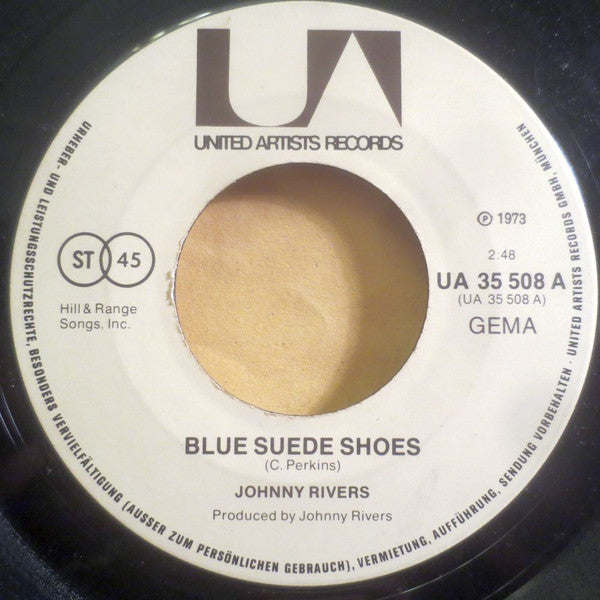 Johnny Rivers : Blue Suede Shoes (7", Single)