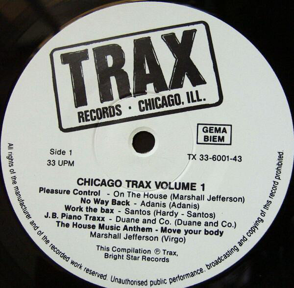 Various : Chicago Trax - Volume 1 (2xLP, Comp)