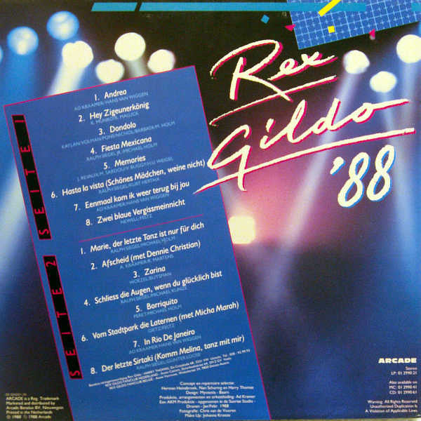 Rex Gildo : Rex Gildo '88 (LP, Album)