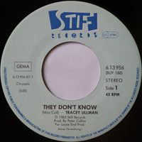 Tracey Ullman : They Don't Know (7", Single)