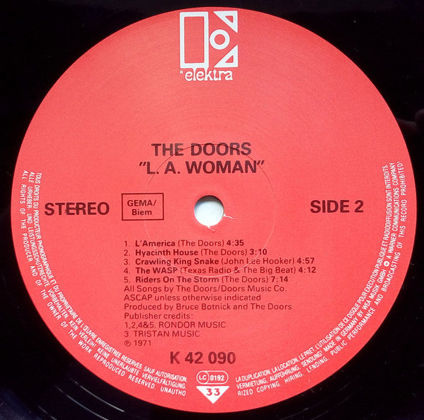 Doors* : L.A. Woman (LP, Album, RE)