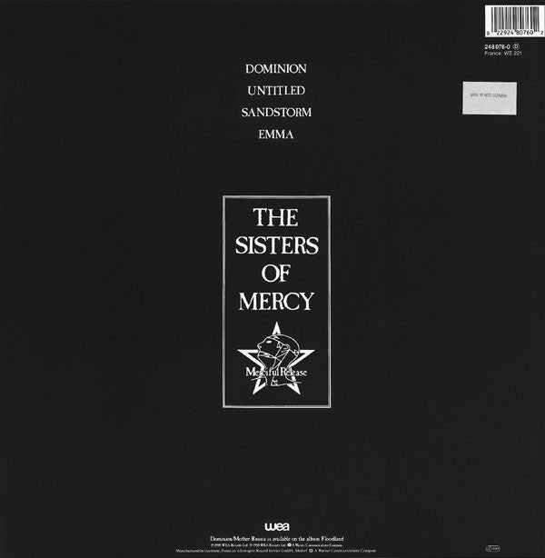 The Sisters Of Mercy : Dominion (12")