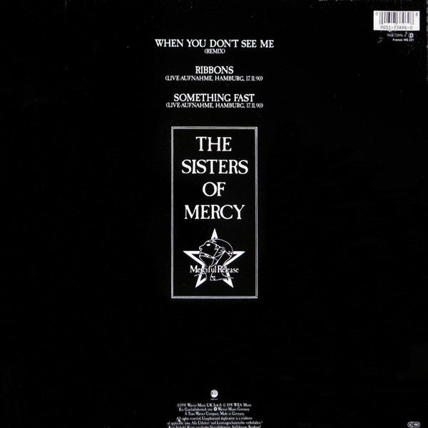 The Sisters Of Mercy : When You Don't See Me (12")