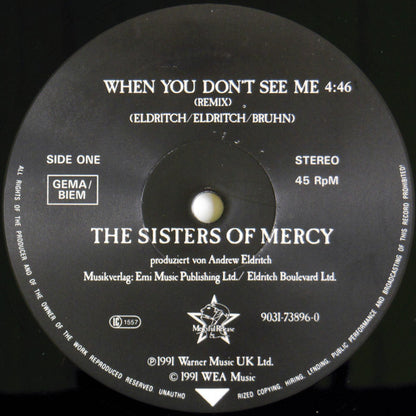 The Sisters Of Mercy : When You Don't See Me (12")