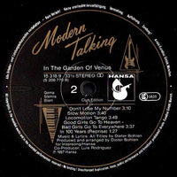 Modern Talking : In The Garden Of Venus (LP, Album, Club)