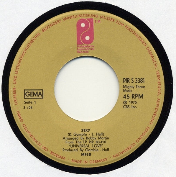 MFSB : Sexy (7")