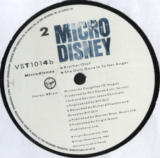 Microdisney : Singer's Hampstead Home (12")