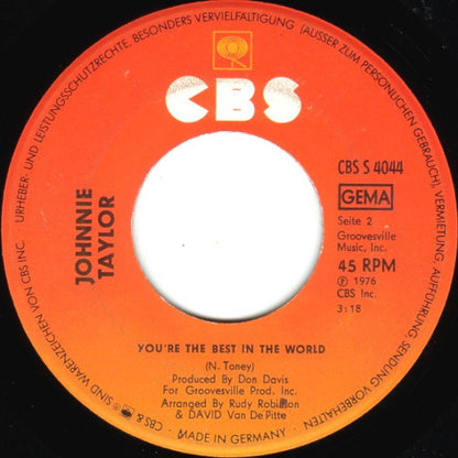 Johnnie Taylor : Disco Lady (7", Single)