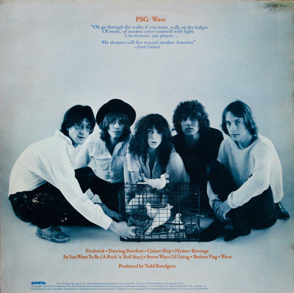 Patti Smith Group : Wave (LP, Album, Red)