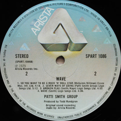 Patti Smith Group : Wave (LP, Album, Red)