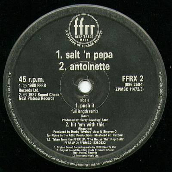 Salt-N-Pepa* / Antoinette : Push It / Hit 'Em With This / I Am Down (12")