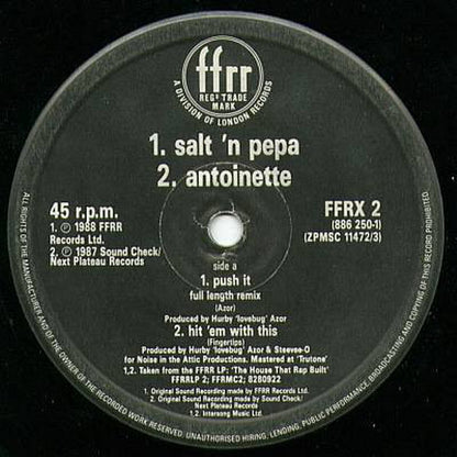 Salt-N-Pepa* / Antoinette : Push It / Hit 'Em With This / I Am Down (12")
